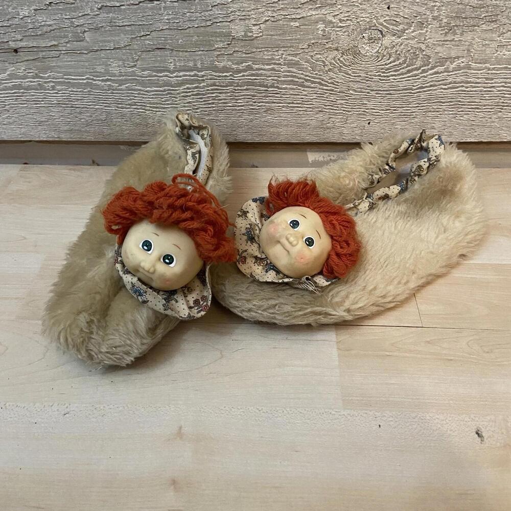Vtg Cabbage Patch Dolls Slippers‎ 1984